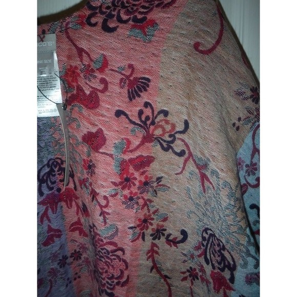 Chicos Reversible Ruana Sweater OSFA - Picture 11 of 12